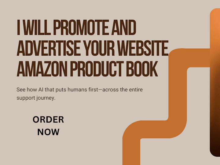 Cover image for I will promote and advertise your website, amazon product book