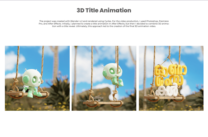 Cover image for Onam 3D Animation | Blender 4.2 :: Behance