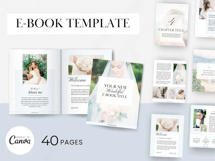 Cover image for E-book template "Camelia"