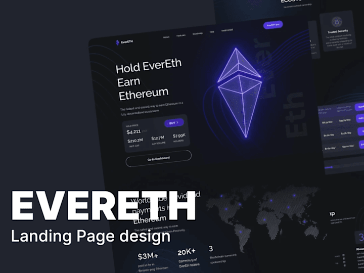 Cover image for EverETH Landing Page Design