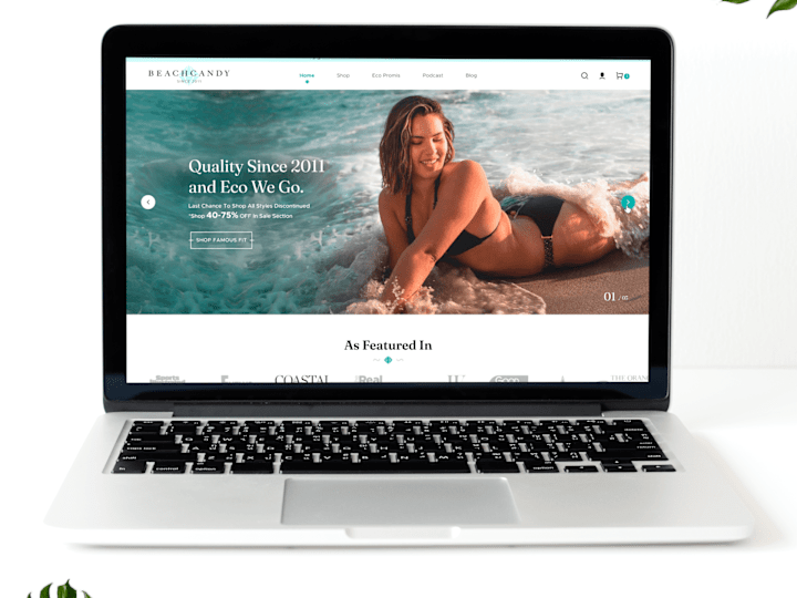 Cover image for 💎 Beach Candy - eCommerce Website Design (UI/UX)