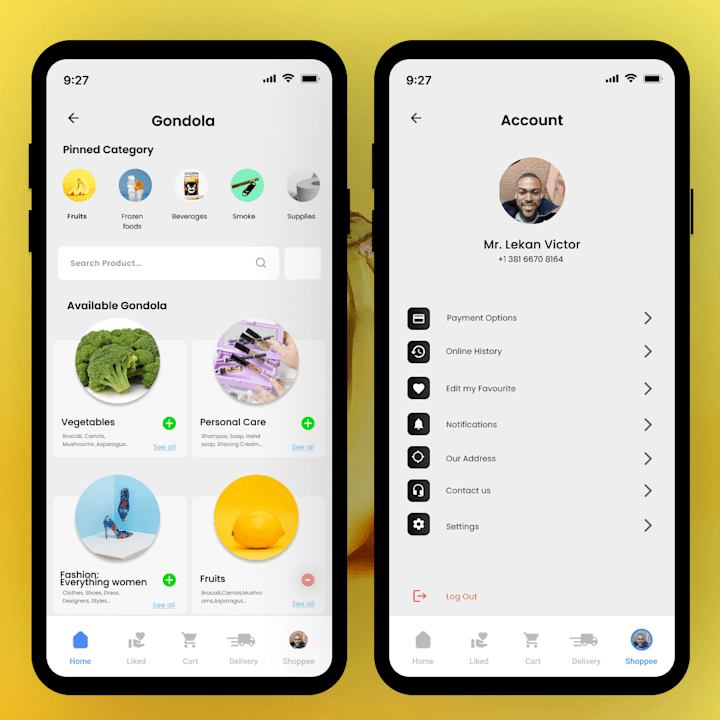Cover image for Concept Ecom mobile UI app for efficient shopping