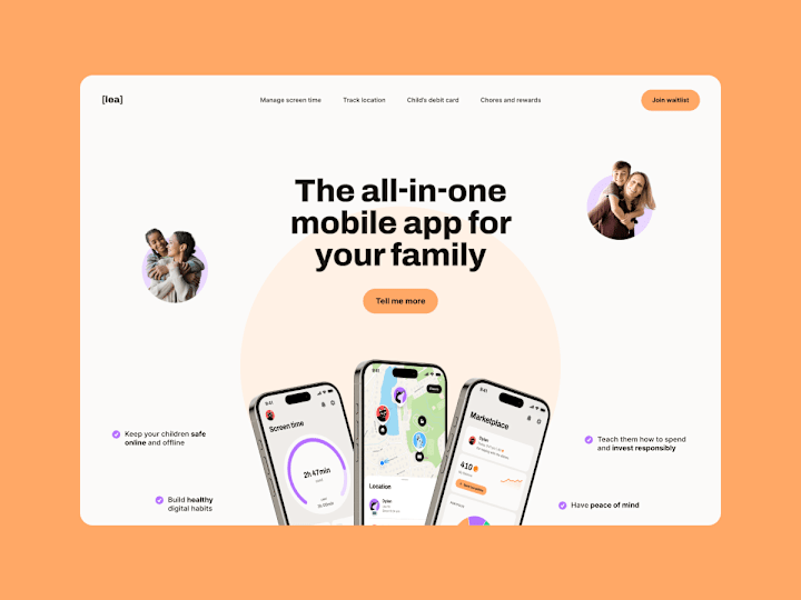 Cover image for Family Safety App and Landing Page