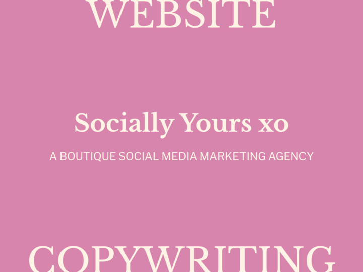 Cover image for Website Copywriting for a Boutique Social Media Agency