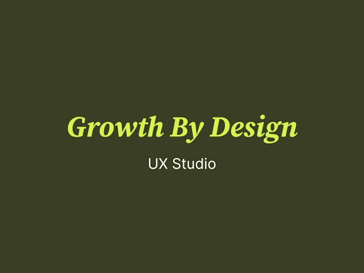 Cover image for Conversion UI/UX Design Studio for Growth Stage Startups