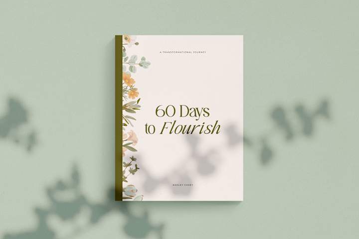 Cover image for Journal: 60 Days to Flourish by Ashley Casey