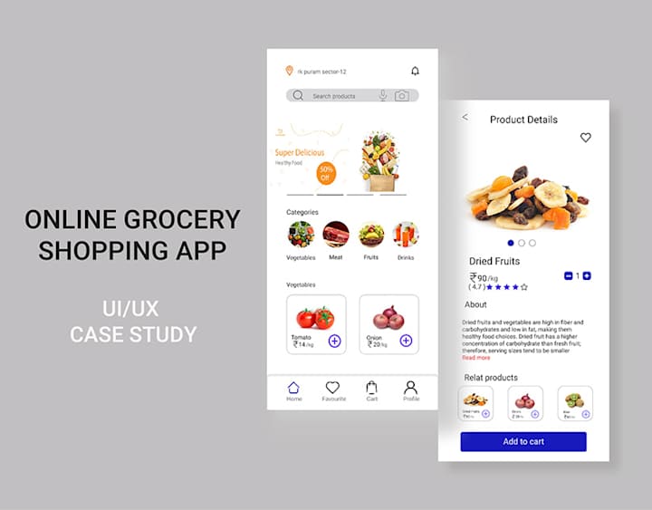 Cover image for Grocery Shopping App / Case Study | Behance