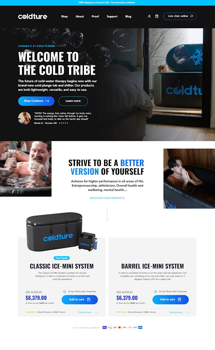 Cover image for Coldture Landing Page