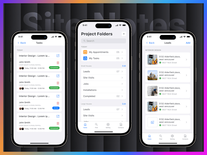 Cover image for UI/UX Design for SiteNote App