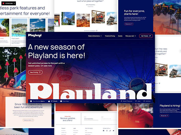 Cover image for Playland - ThemePark website