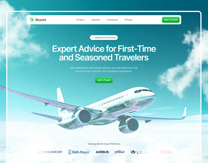 Cover image for Skynet - UI/UX Website Design