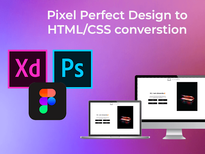 Cover image for Web Design Layout to HTML/CSS Conversion