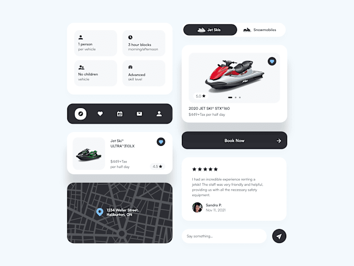 Cover image for Jetski Rental App UI Components