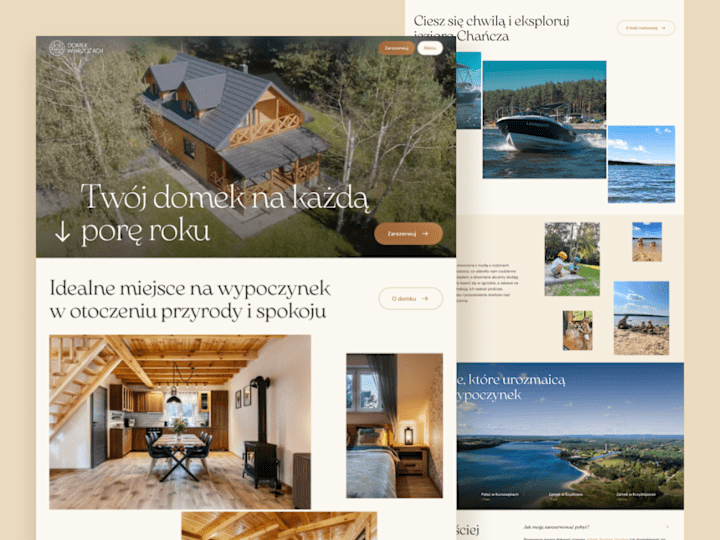 Cover image for Cozy cabin rentals - Web Design - Made in Webflow