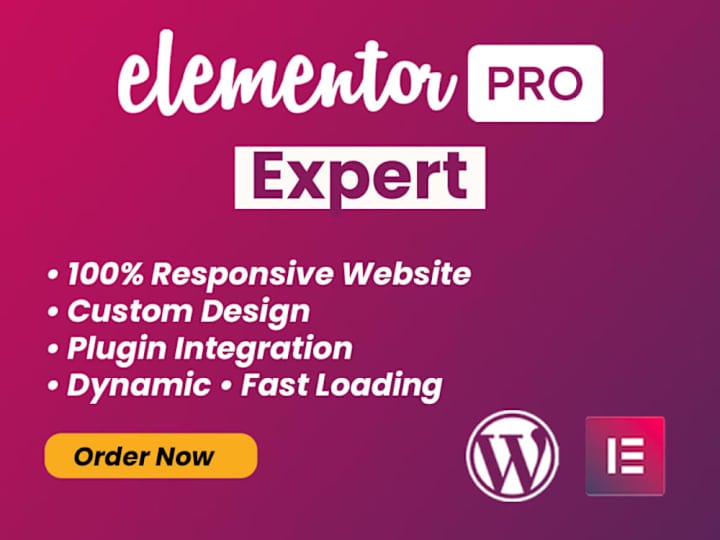 Cover image for Elementor Pro Custom WordPress Website and Development Design