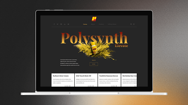 Cover image for Crafting a Luxurious Digital Experience for Polysynth :: Behance