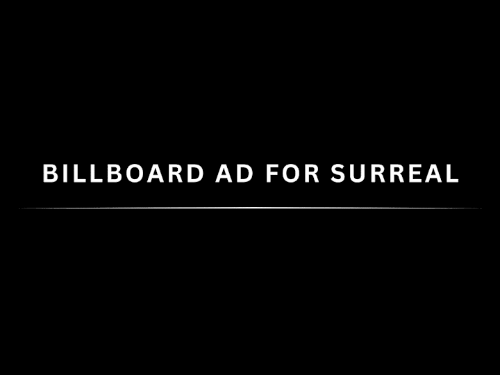 Cover image for Spec Billboard Advertisements for SURREAL 