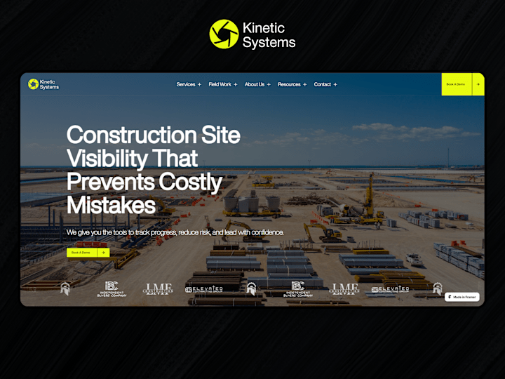 Cover image for Kinetic Systems - Framer Website Development + Rebranding