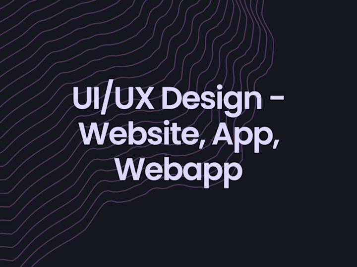 Cover image for UI/UX Design - Website, App, Webapp