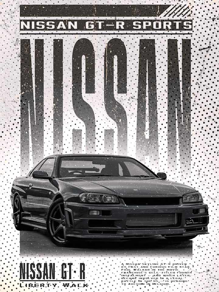 Cover image for NISSAN GT-R  Poster