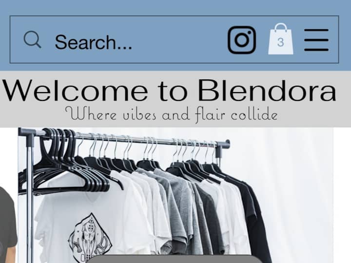 Cover image for Website for a Gen-Z clothing brand-Blendora