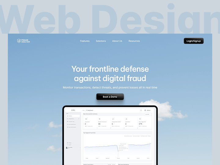 Cover image for Fraud Analyzer Hero Section