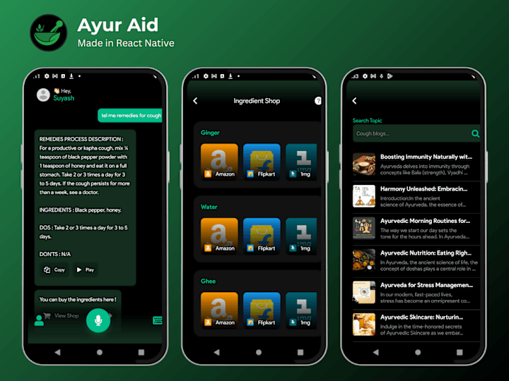 Cover image for AyurAid - AI LLM based Ayurvedic Recommendation App 