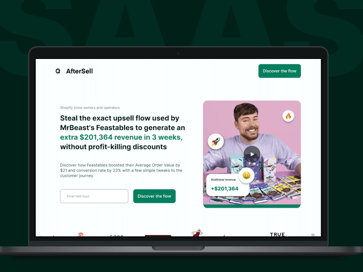 Cover image for Landing Page on Webflow for SaaS services