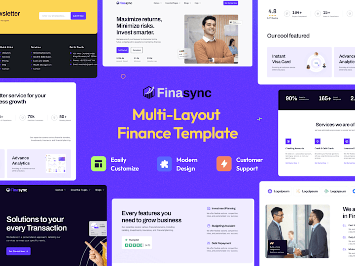 Cover image for Finasync — Agency Business Website