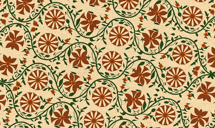 Cover image for Seamless Pattern Design - Kalamkari on Behance