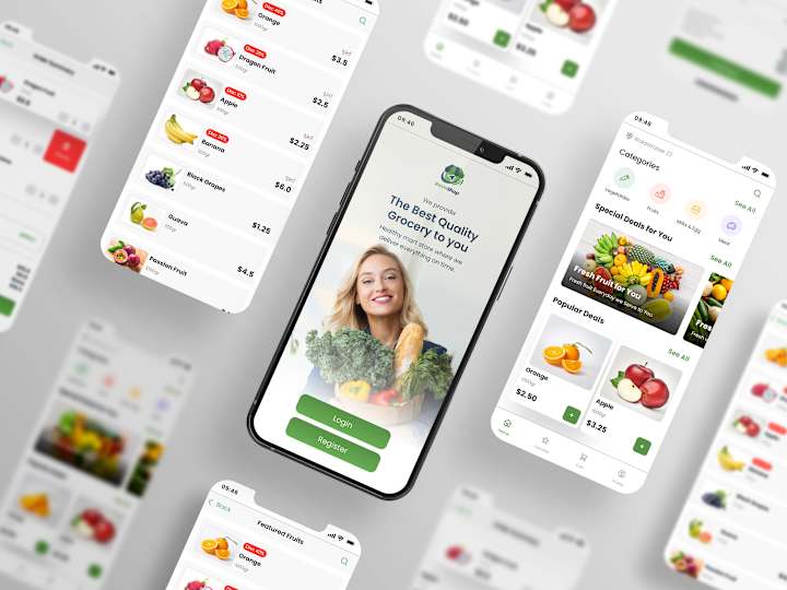 Cover image for Grocery App UI Design