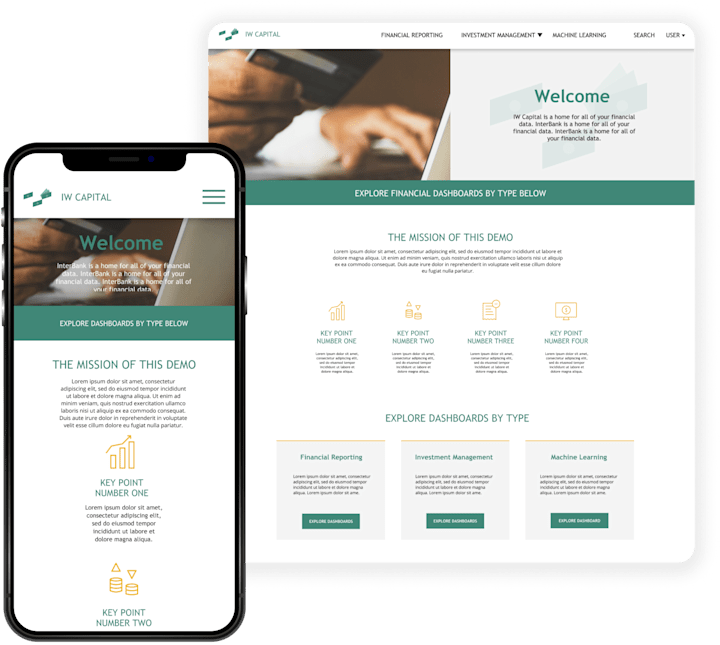 Cover image for IW Capital UX+UI Designs