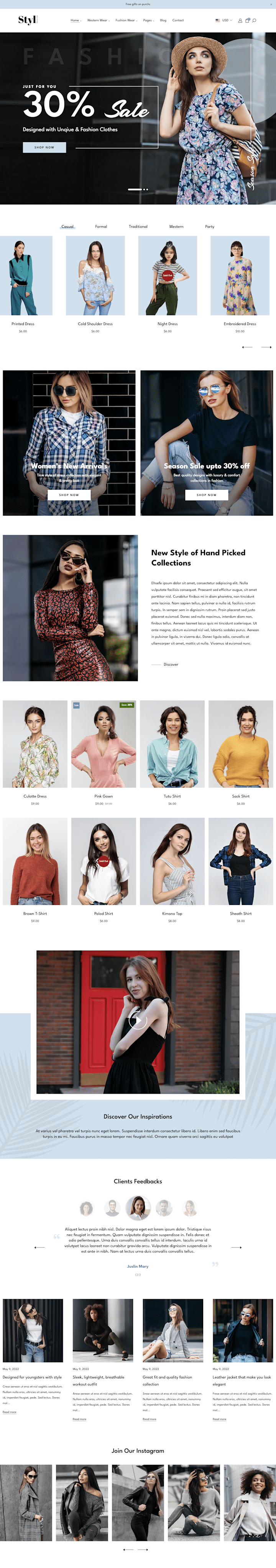 Cover image for Shopify-Powered Women's Fashion Store