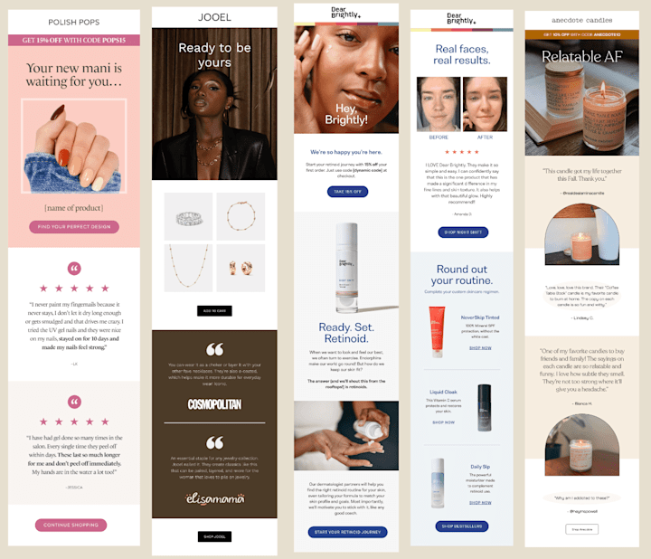 Cover image for Flow & automations build out for skincare brand Dear Brightly