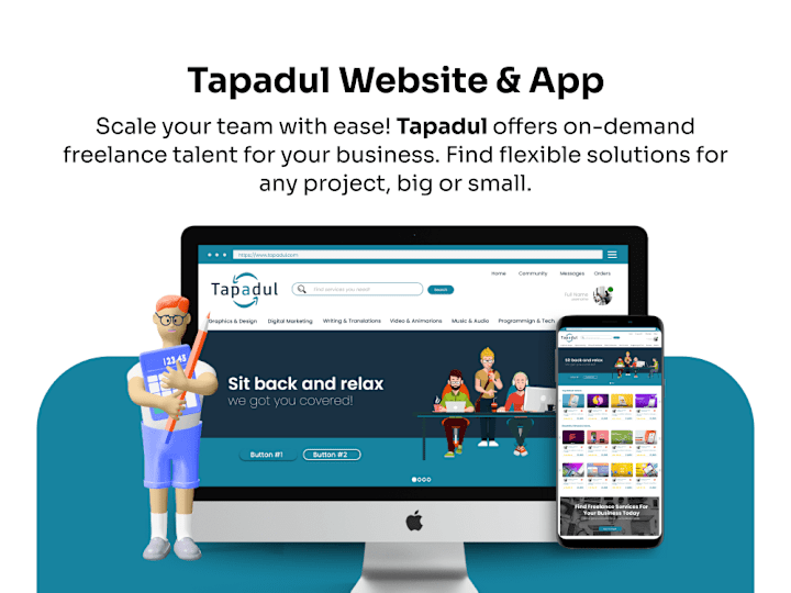 Cover image for Tapadul Website and App