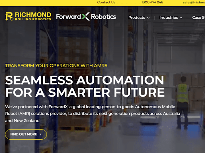 Cover image for New Website Content for Smart Warehouse Robots