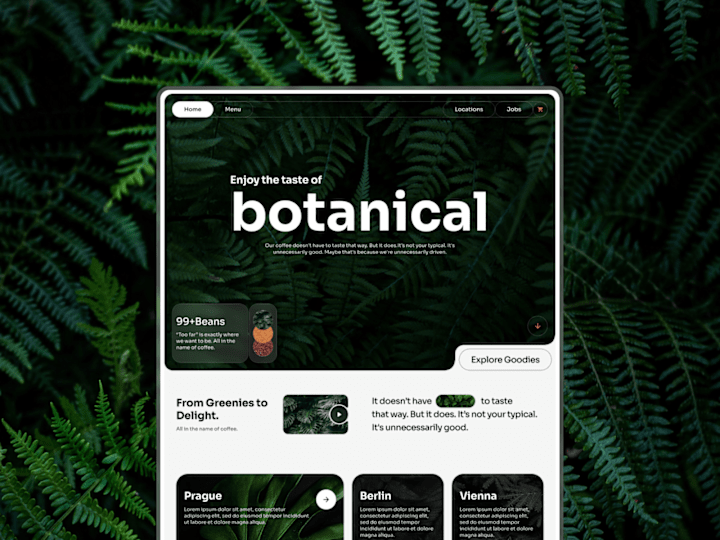 Cover image for Botanical – Coffee shop Framer template