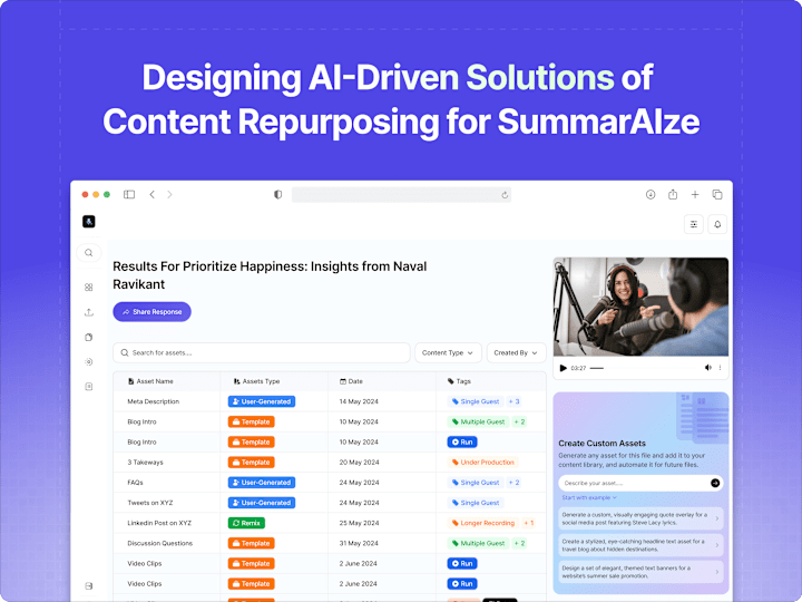 Cover image for Designing AI-Driven Solutions for SummarAIze