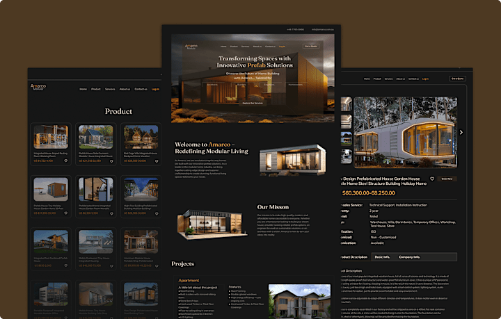 Cover image for Prefab house web design (1) | Images :: Behance