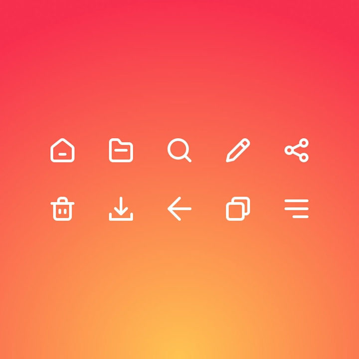 Cover image for Icons for a Mobile App