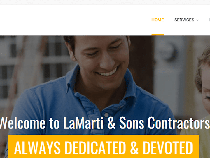 Cover image for Welcome To LaMarti & Sons Contractors