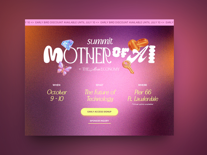 Cover image for Mother of AI Conference: Webflow Landing Page 