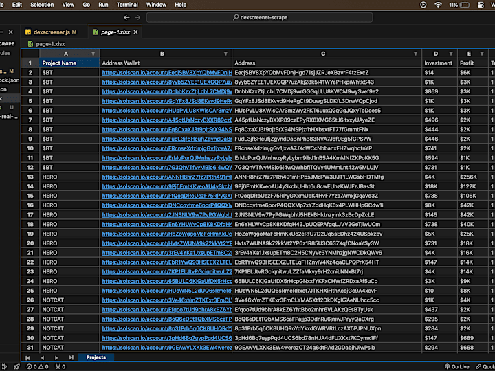 Cover image for Automation scraping Dexscreener wallet