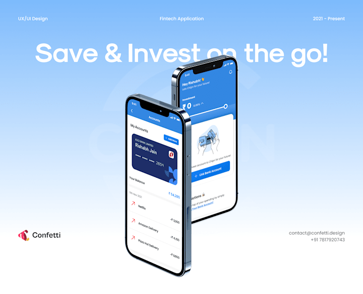 Cover image for Chipn Fintech UI/UX Mobile App  Design