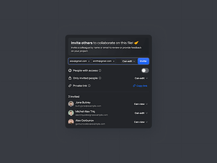 Cover image for Invite Team Members SaaS UX UI