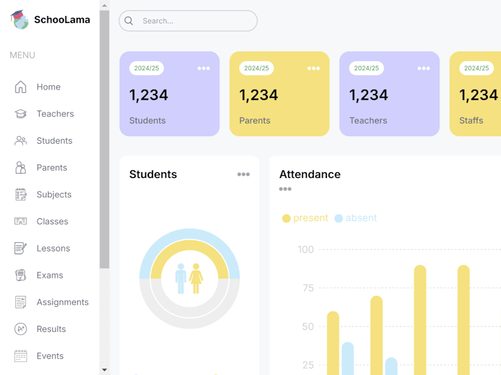 Cover image for CRM Dashboard: School Management System