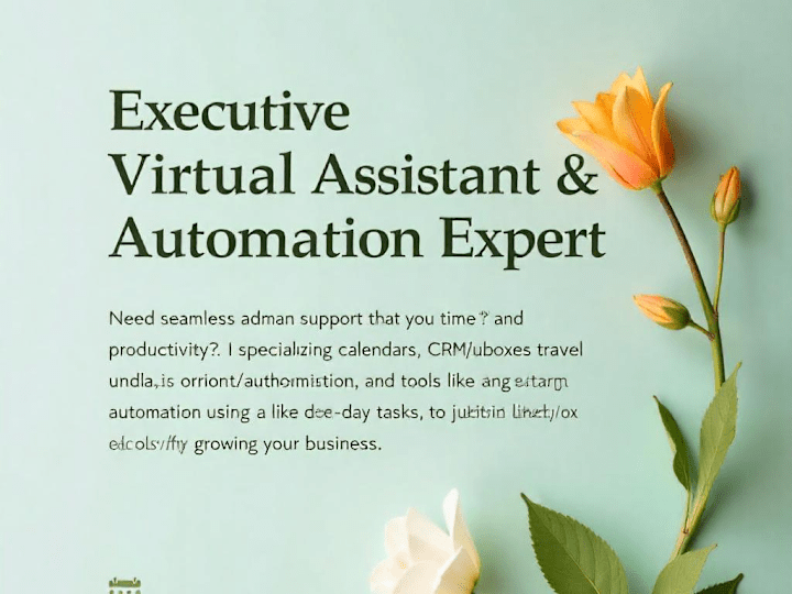 Cover image for Executive Virtual Assistant Support