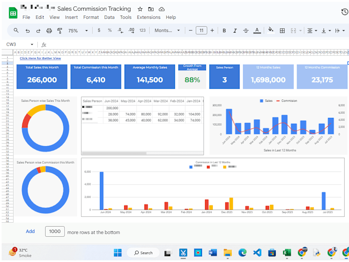 Cover image for Sales Commission Tracking Sheet