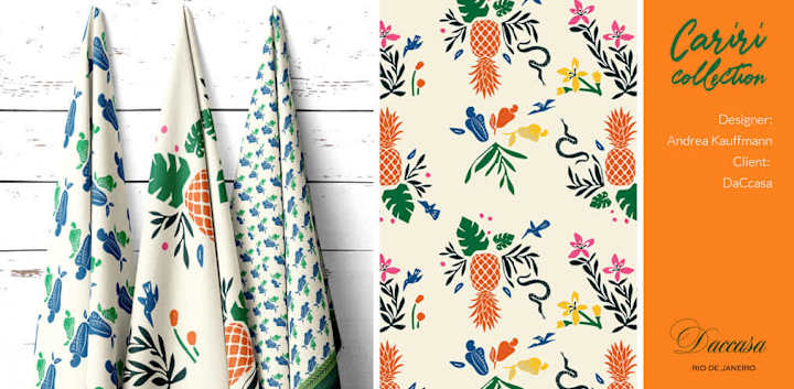 Cover image for Textile Pattern Design for home decor.