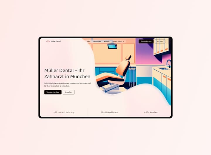 Cover image for Müller Dental – Website Design & SEO Strategy